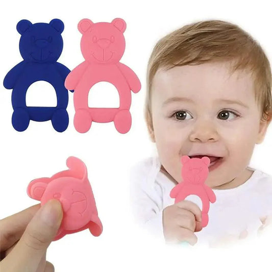 New Silicone Baby Teethers Cute Bear Shape Kids Teethers Safety Children Teething Infants Chewing Toys Newborn Dental Care