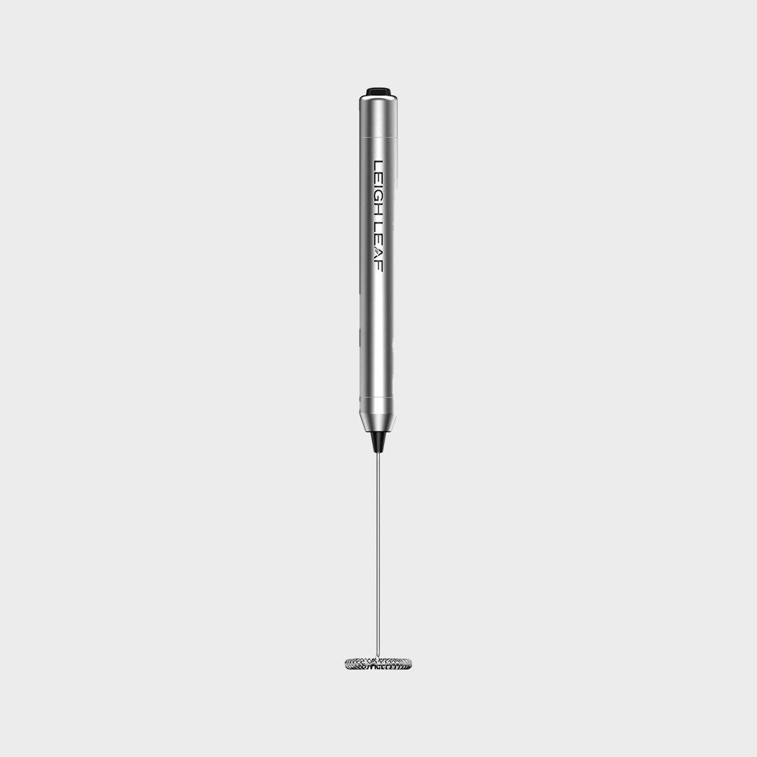 Leigh Leaf Electric Matcha Whisk - High-Quality Stainless Steel Frother for Matcha, Coffee & More