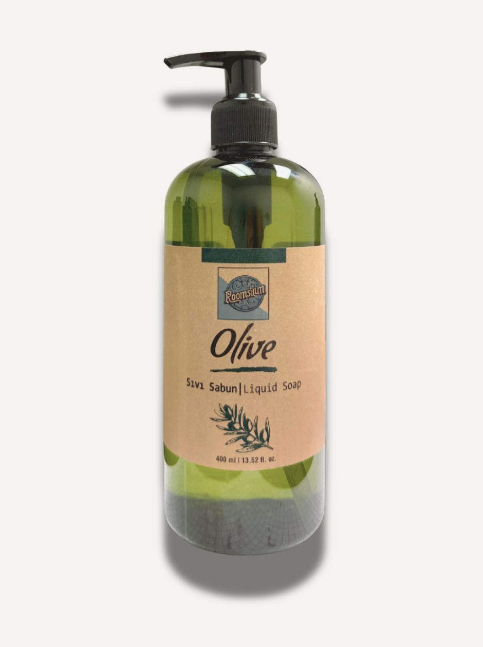 Roomsium Olive Hand Soap Refillable Pump Dispenser 13.52 Fl Oz