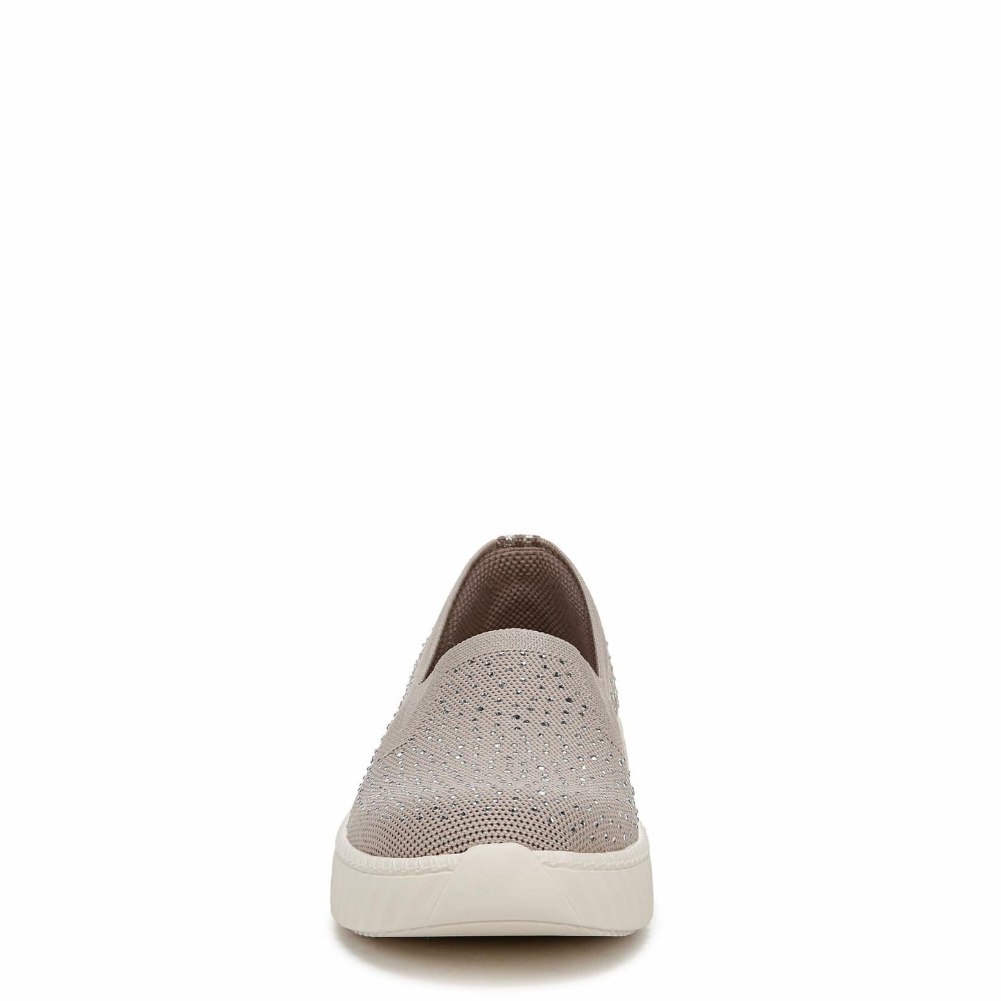 LifeStride Wednesday Bright Rhinestone Slip-On Sneakers Taupe Size 8.5