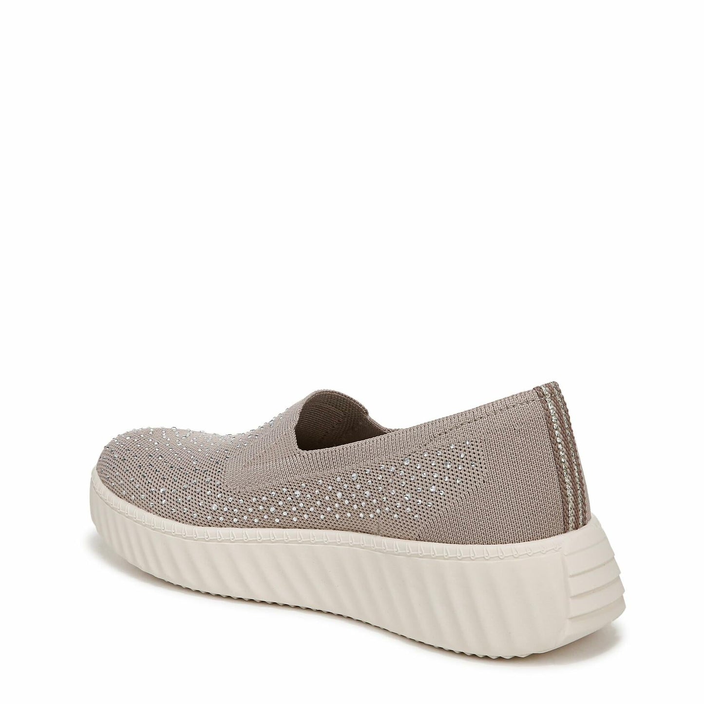 LifeStride Wednesday Bright Rhinestone Slip-On Sneakers Taupe Size 8.5