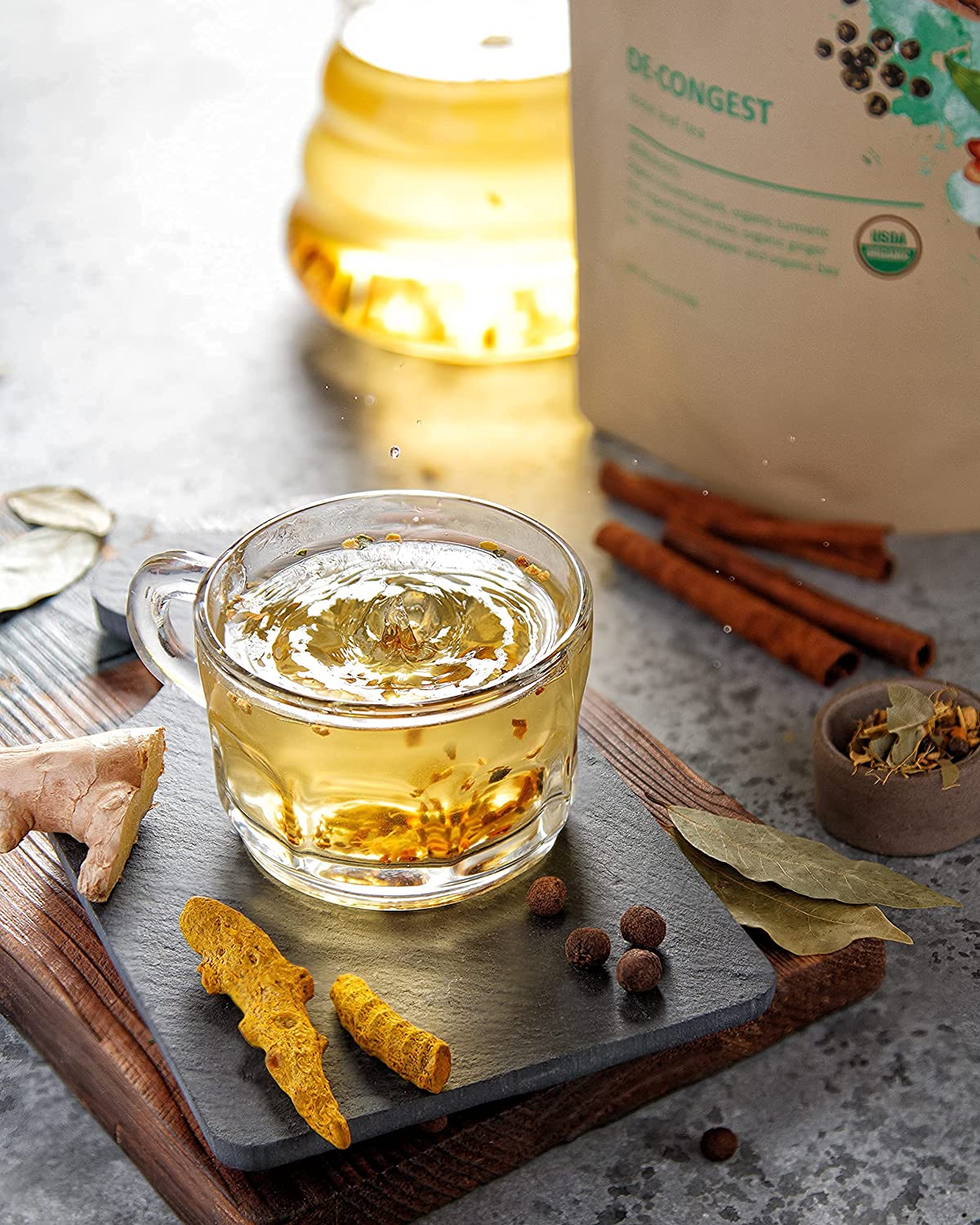 Decongest Tea, Respiratory Comfort | Turmeric Ginger Blend | Organic