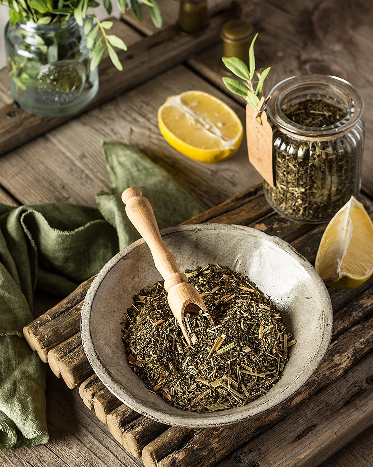Lemon Spearmint Tea, Refreshing Herbal Blend - Organic & Kosher