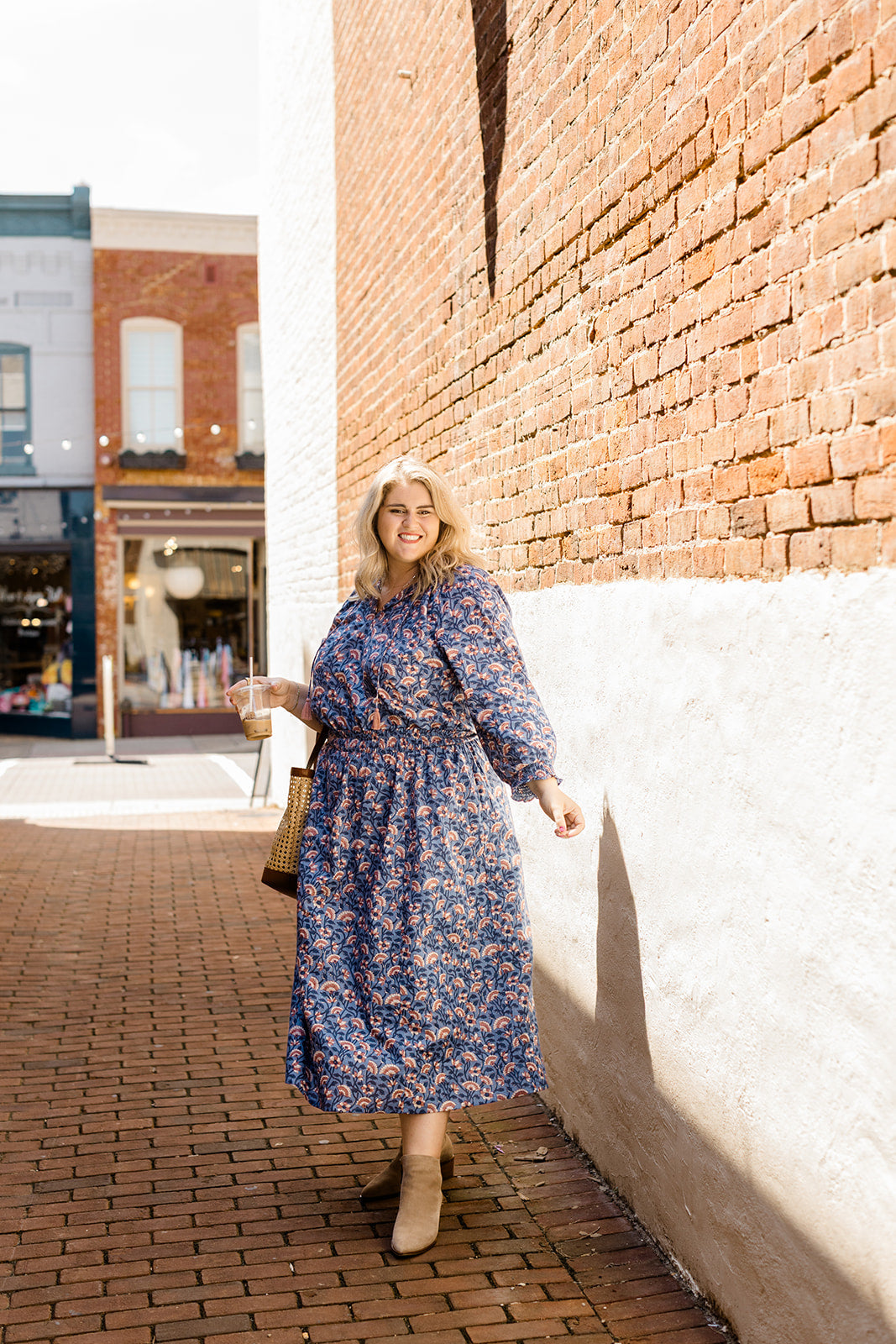 The Melissa Skirt in Indigo Bloom