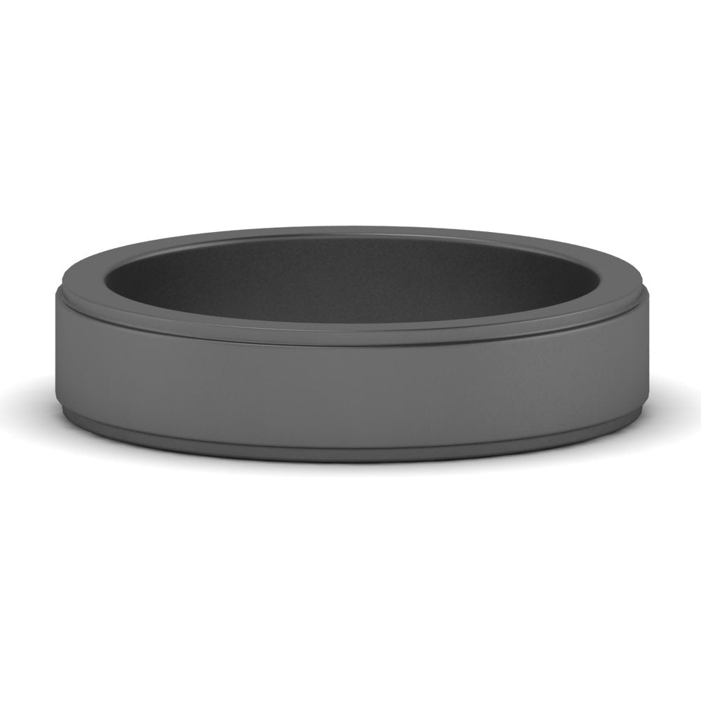 Simple Flat Wedding Band 4MM