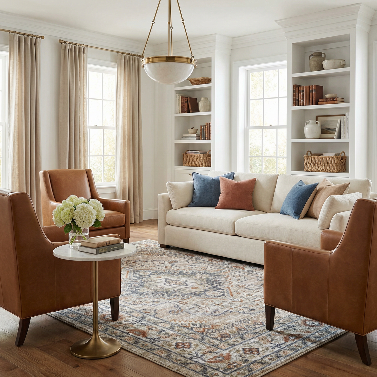 Erez Flat Pile Washable Rug