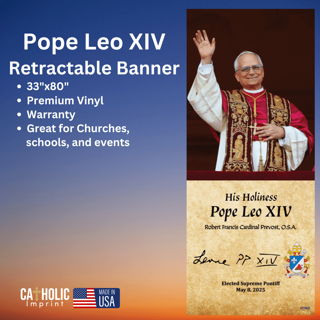 Pope Leo XIV Retractable Banner