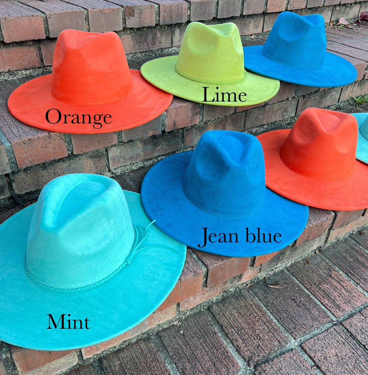 Premium Vegan Tribal Suede Fedora Hat