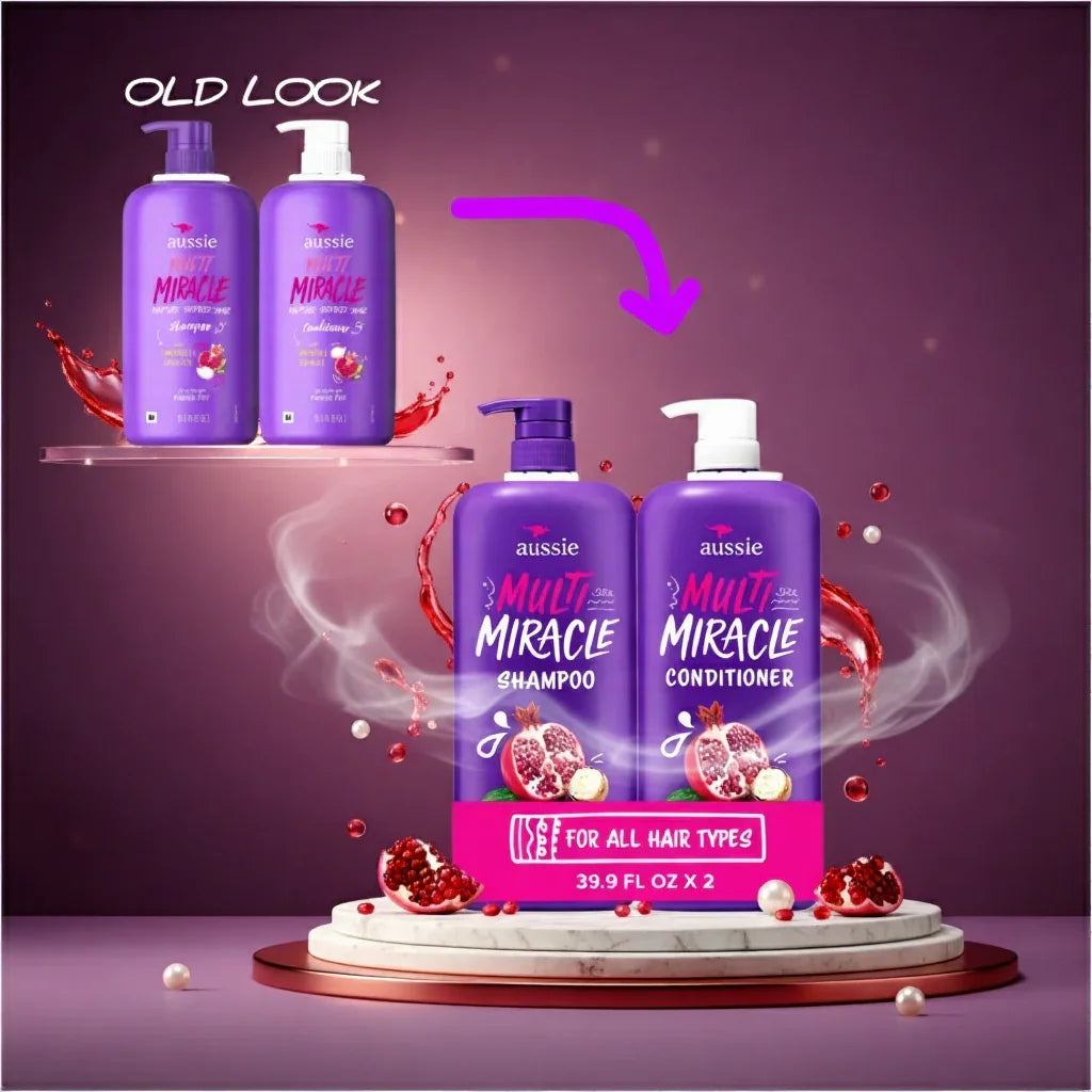 Aussie Multi Miracle Shampoo & Conditioner, 39.9 fl. oz., 2 pk.