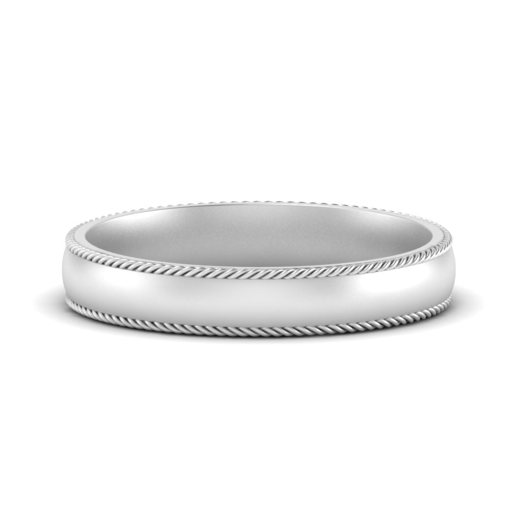 Rope Design Comfort Fit Mens Band