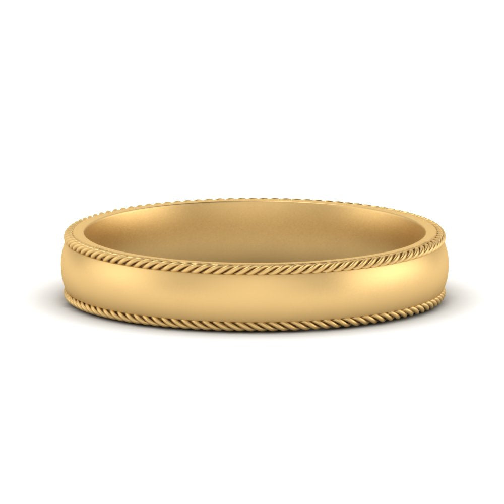 Rope Design Comfort Fit Mens Band