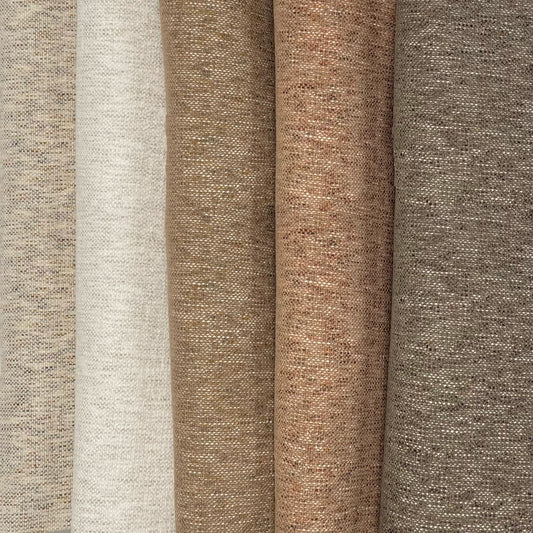 SELMA - MULTI TONAL PLAIN TEXTURED UPHOLSTERY FABRIC BY THE YARD