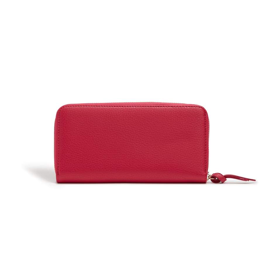 Serene Pink Vegan Zip Around Wallet