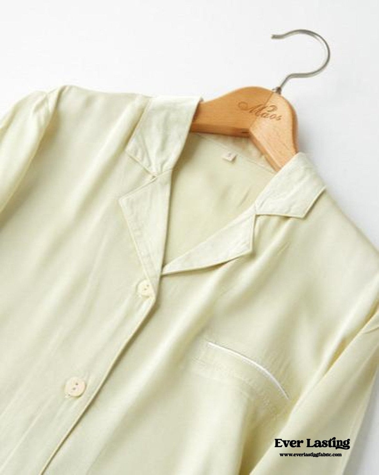 Silky Classic Morandi Silky Pajama Set / Blue