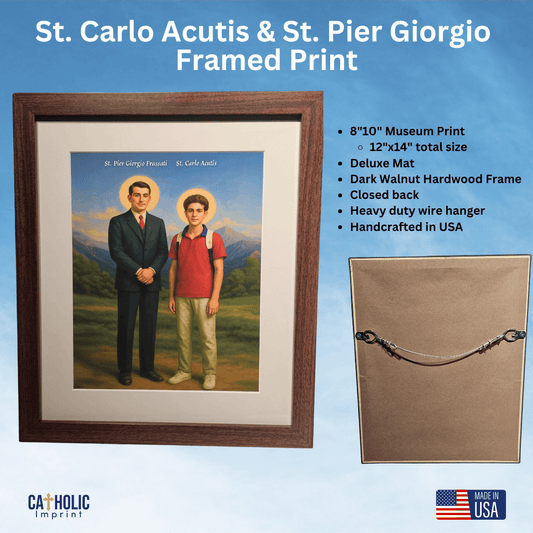 St. Carlo Acutis and St. Pier Giorgio Framed Print