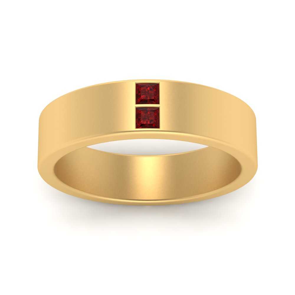 Square Diamond Mens Band
