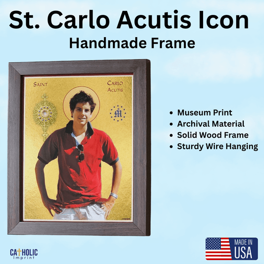 St. Carlo Acutis Framed Icon