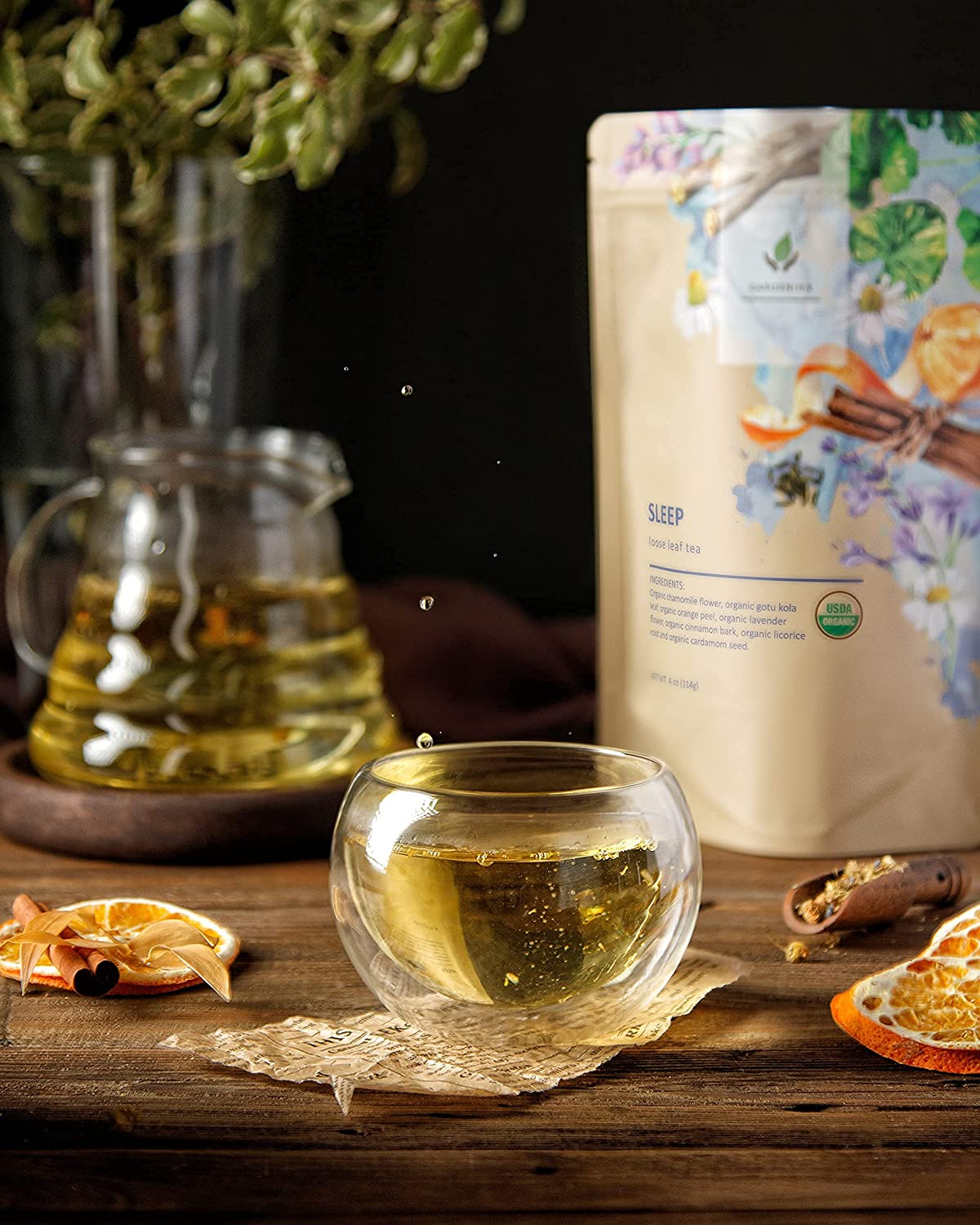 Sleep Tea, Evening Relaxation | Chamomile Lavender Gotu Kola | Organic