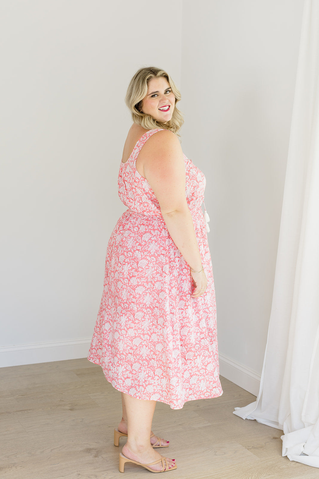 The Kiley Tank Dress in Watermelon Sorbet - Final Sale