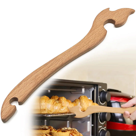 Oven Wood Safety Rack Puller Push Tool Prevent Scalding