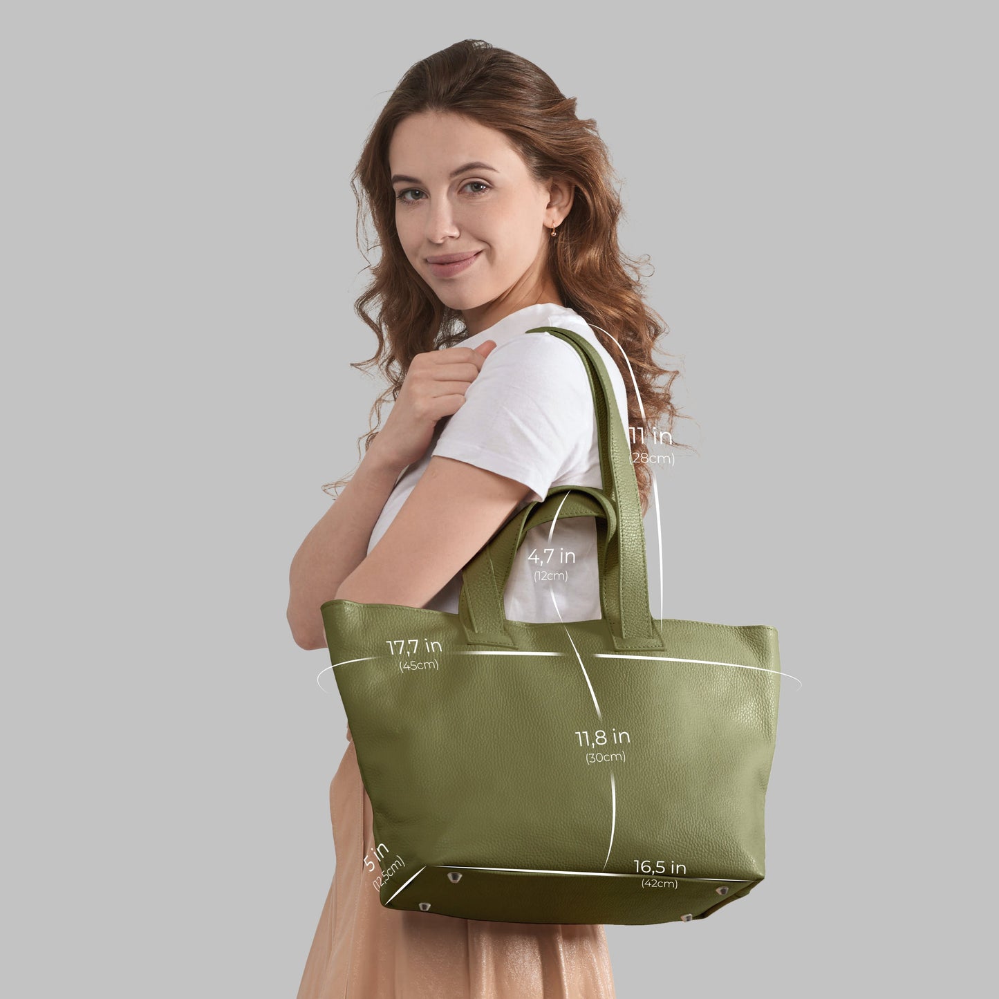 Calf Leather Tote Bag