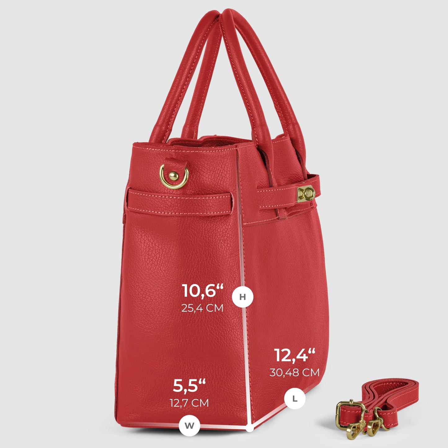 Calf Leather Top-Handle Bag