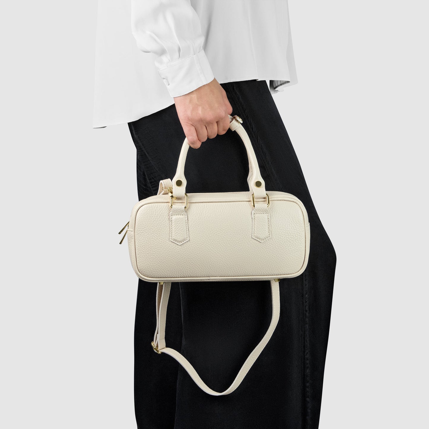 Calf Leather Top-Handle Bag
