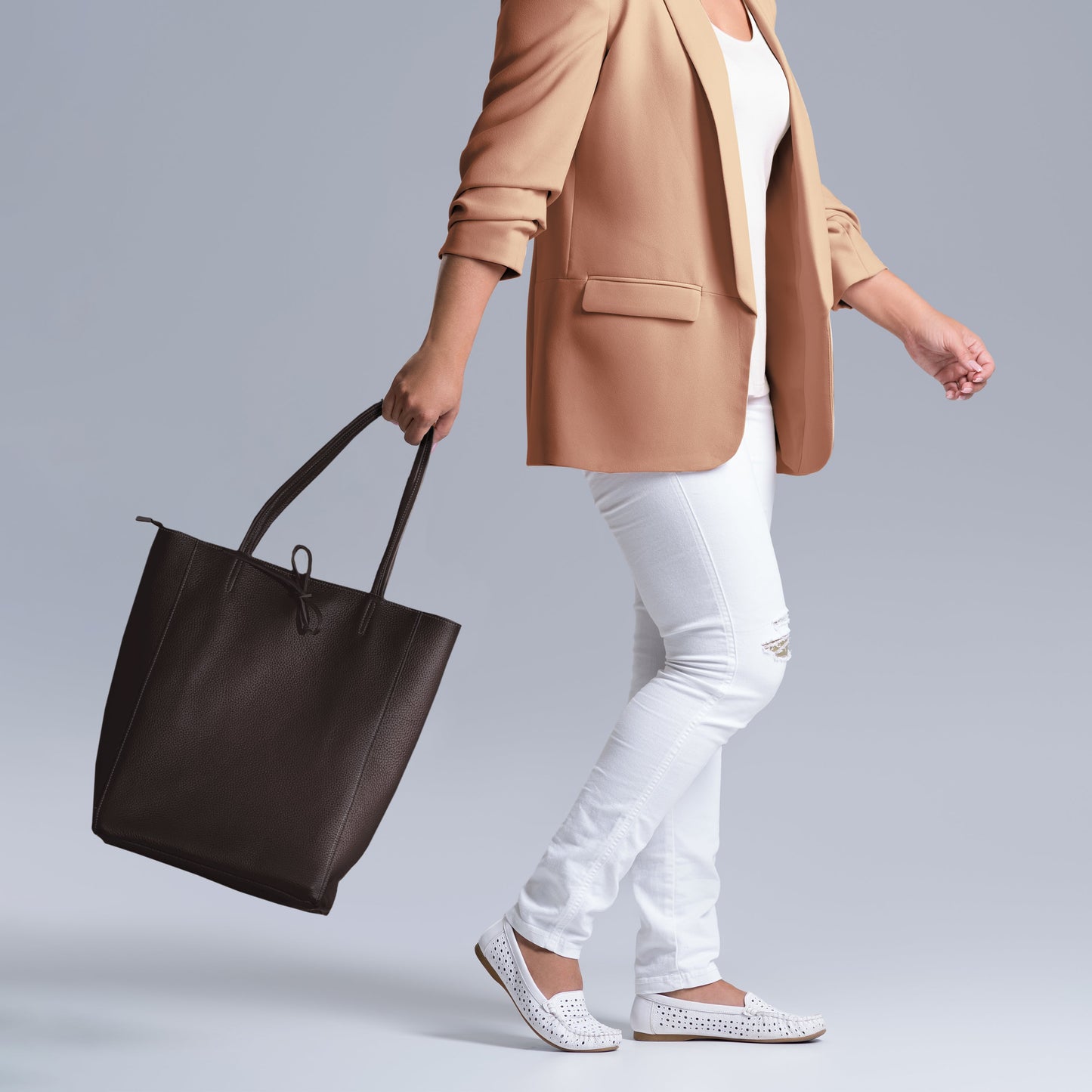 Calf Leather Tote Bag