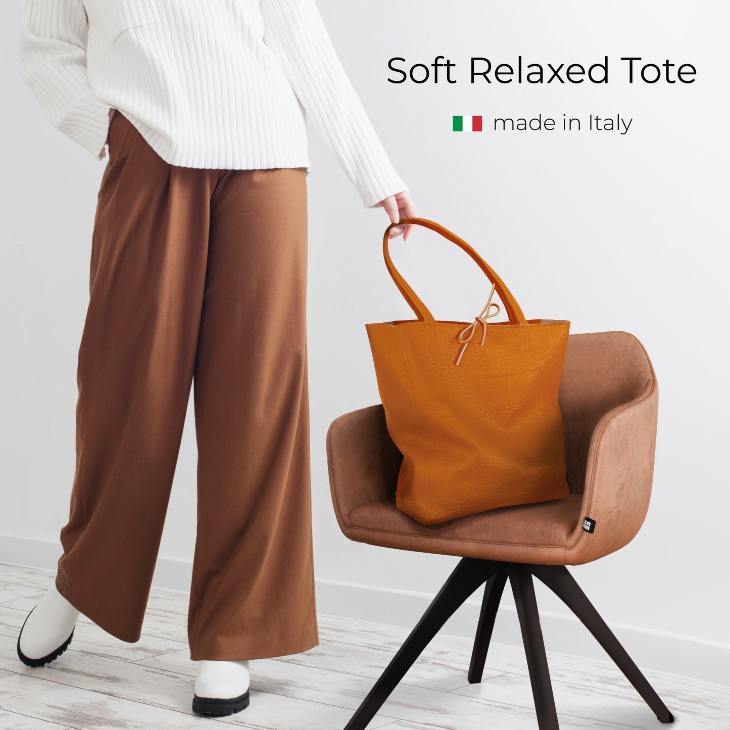 Calf Leather Tote Bag