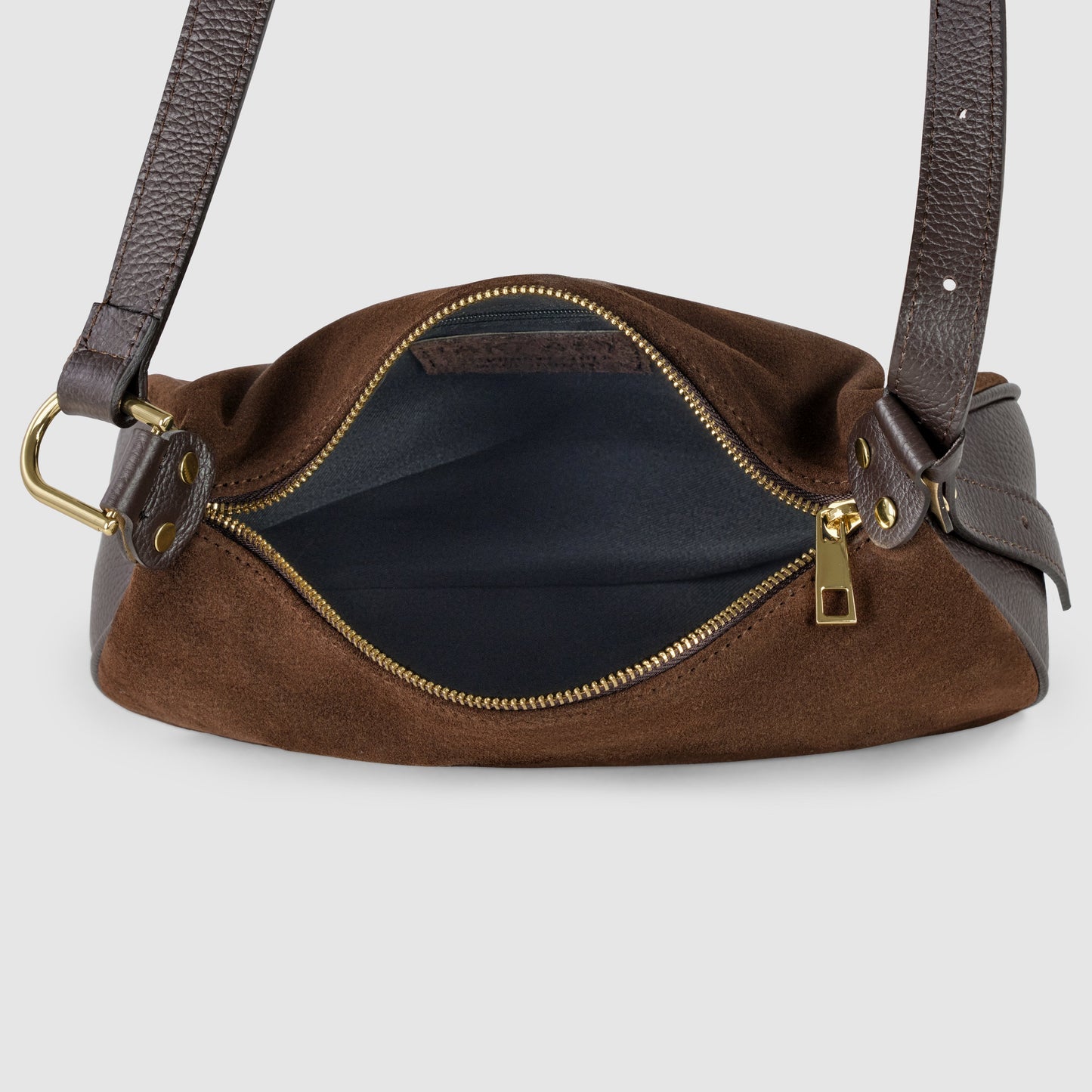 Suede Leather Crossbody Bag