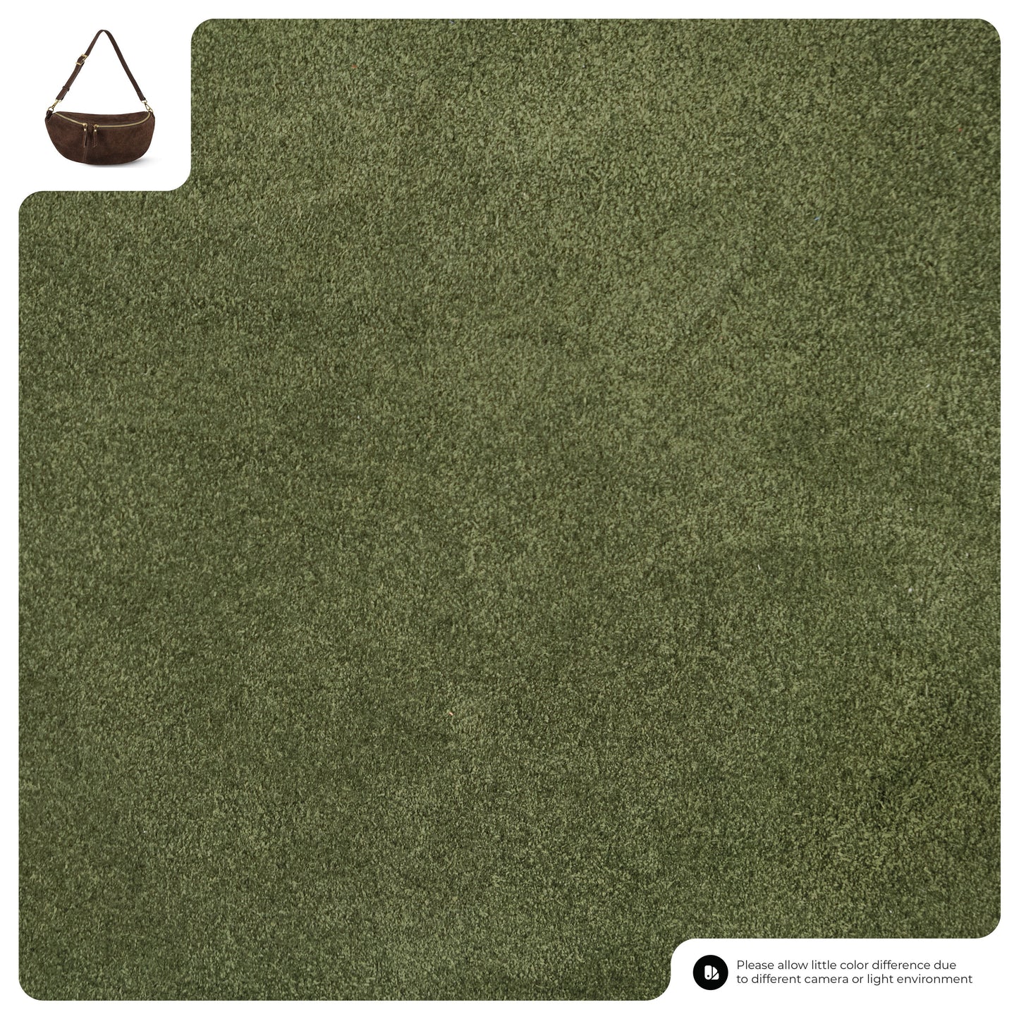 Suede Leather Crossbody Bag