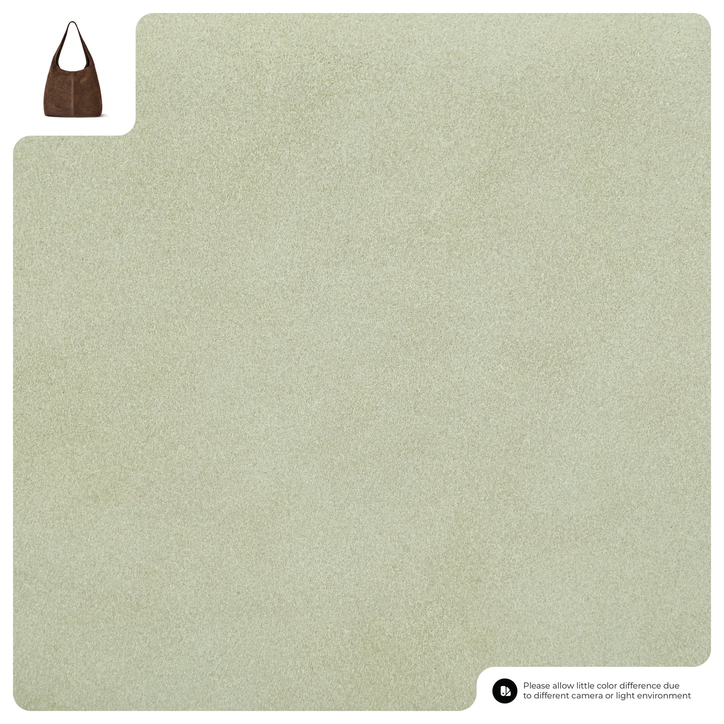 Suede Leather Hobo Bag