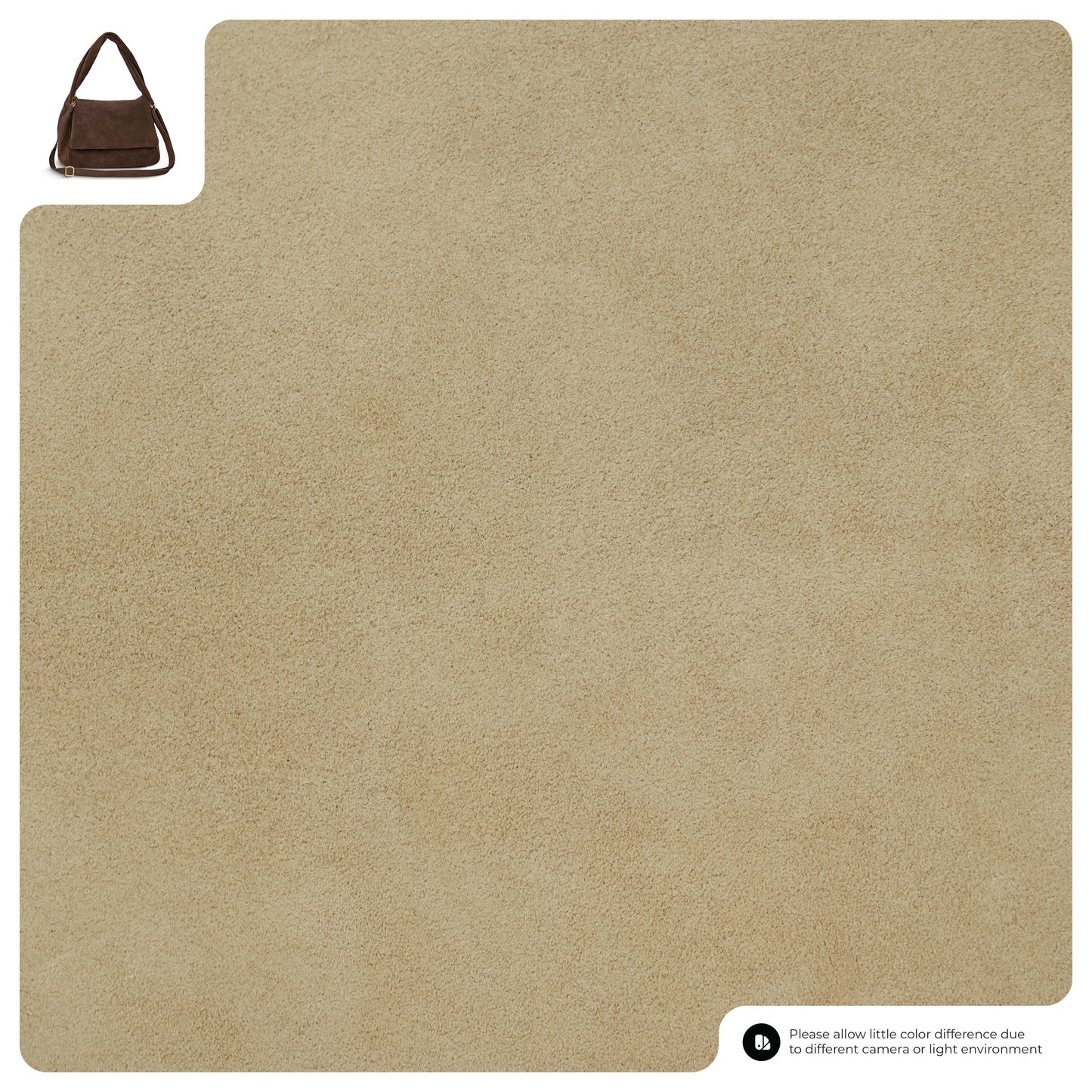 Suede Leather Top-Handle Bag