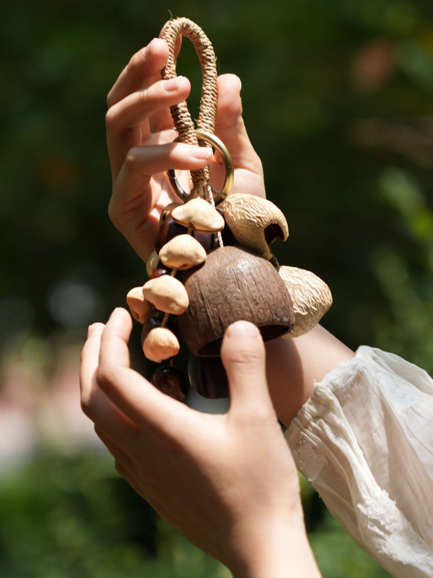 "The Forest Bouquet" - Clustered Natural Seed Bag Charm & Keychain