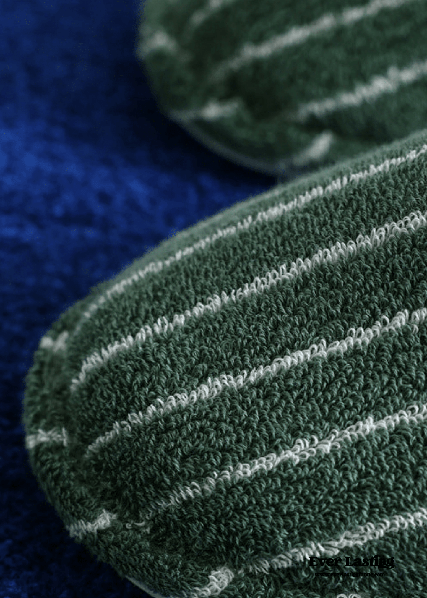 Thin Striped House Slippers / Blue