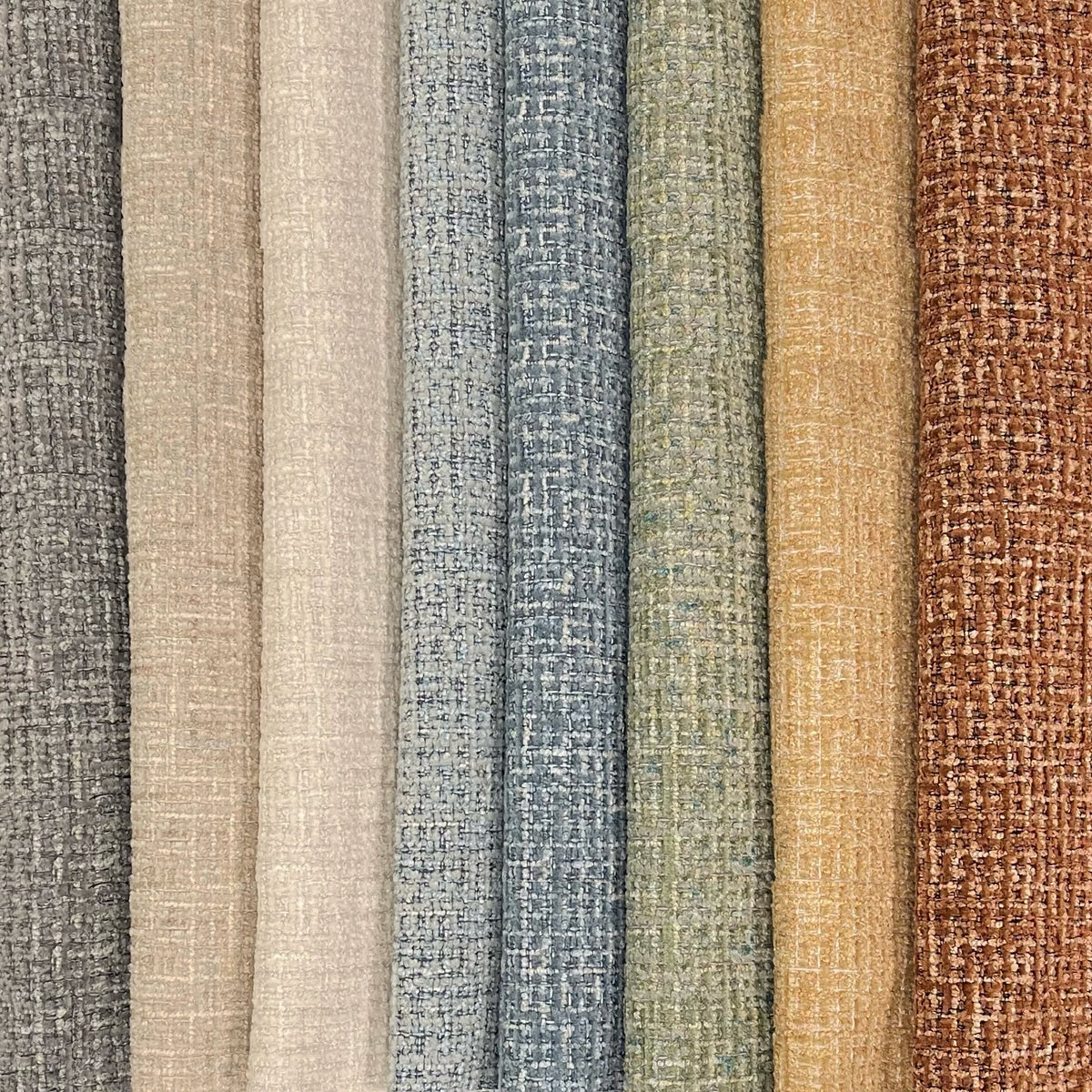 DEVON - BOUCLE YARN CHENILLE UPHOLSTERY FABRIC BY THE YARD