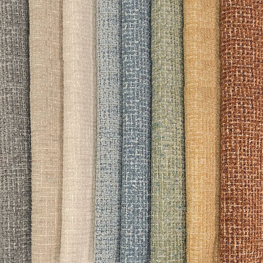 DEVON - BOUCLE YARN CHENILLE UPHOLSTERY FABRIC BY THE YARD