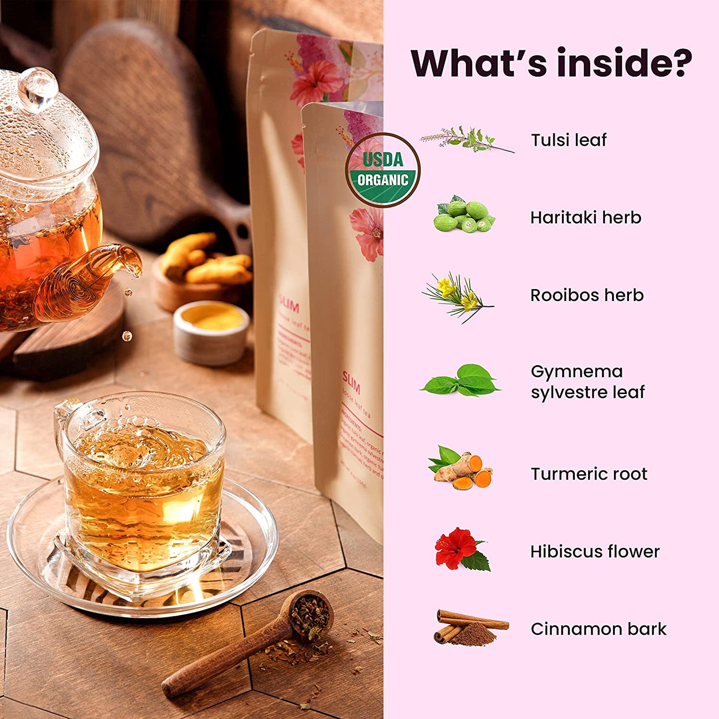 Serenity Glow Tea, Metabolism Support | Ayurvedic Blend | Organic