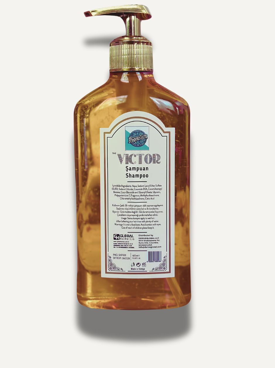 Roomsium Refillable Shampoo Amber Bottle With Wall Mount Kit