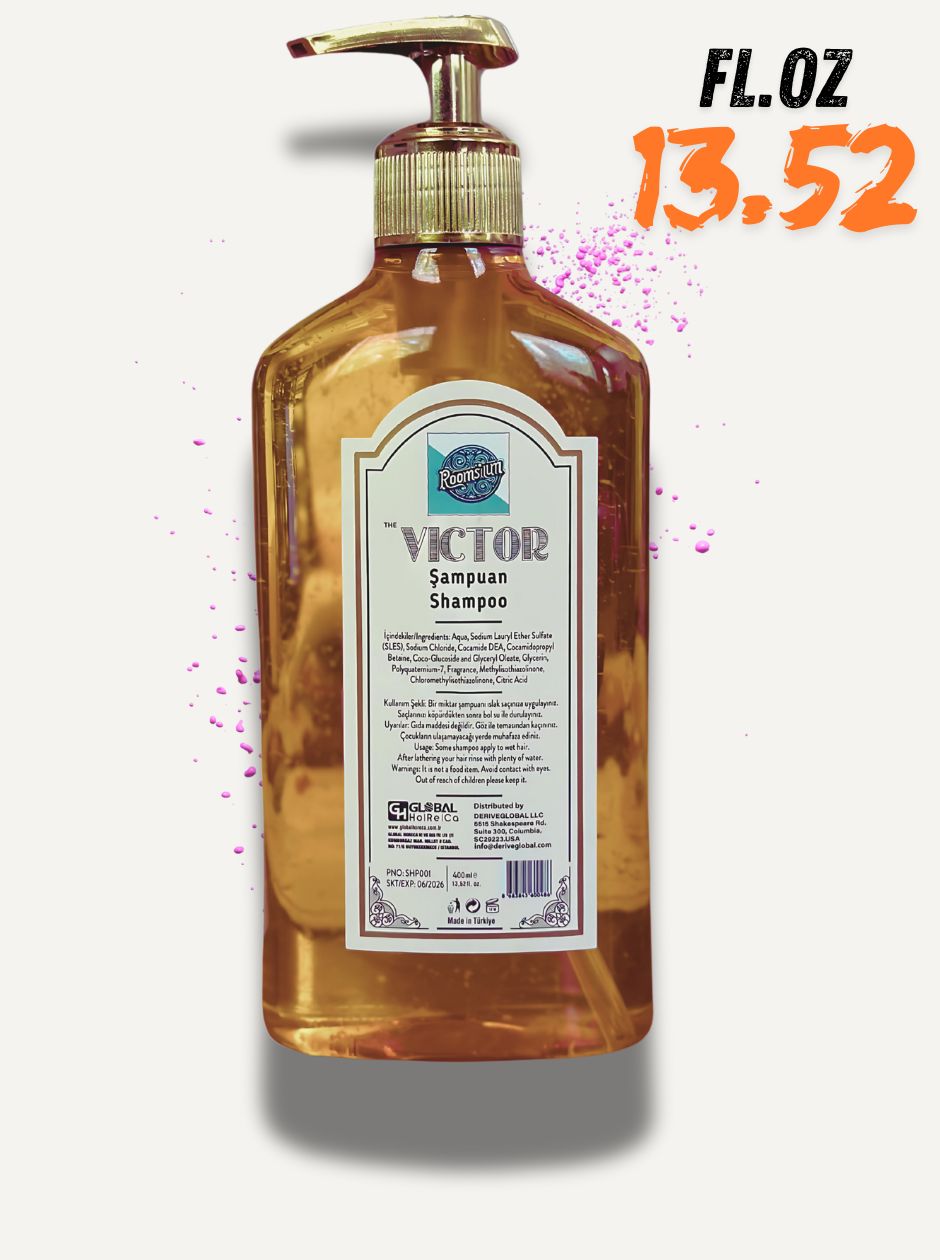 Roomsium Refillable Shampoo Amber Bottle With Wall Mount Kit