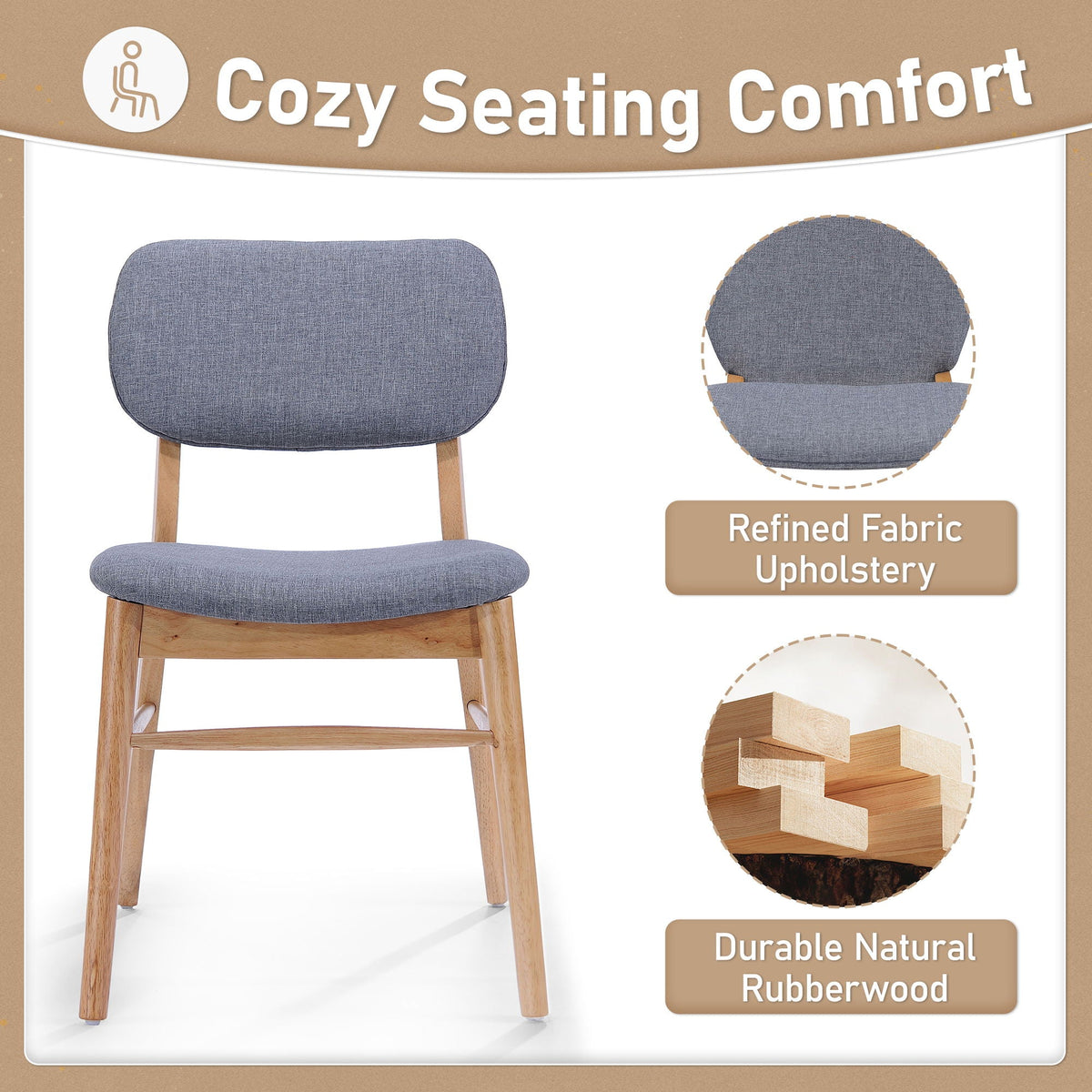 Voyager Upholstered Accent Chair Set of 2