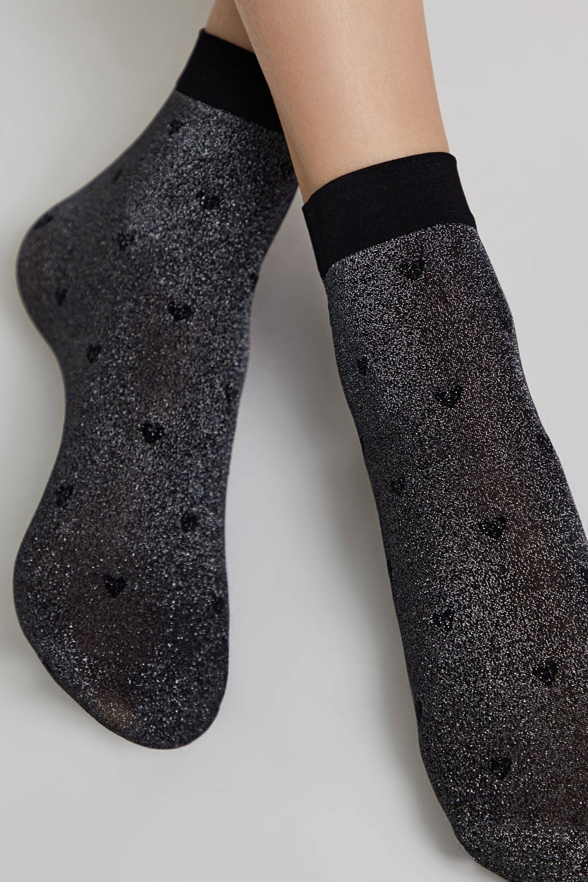 Shimmering Socks Conte Fantasy - "Hearts" Designs