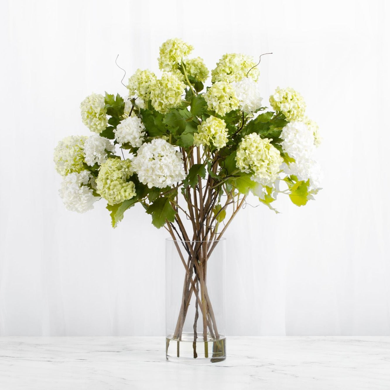 Tall Hydrangea Centerpiece Arrangement