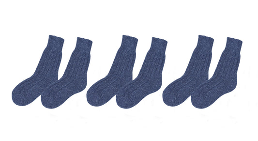 tittimitti® Wool-Silk Blend Women's Socks. 3 Pairs. Made in Italy.