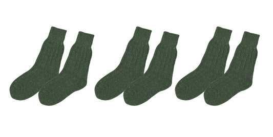 tittimitti® Wool-Silk Blend Men's Socks. 3 Pairs. Made in Italy.